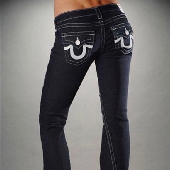 jeans with horseshoe on back pocket